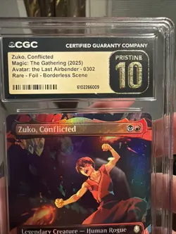 2025 MTG Avatar The Last Airbender Foil Zuko Conflicted CGC Pristine 10 🔥 - Image 5
