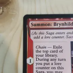 Summon: Brynhildr FFXIII Enchantment Creature Red 0160 2025 Kevin Glint - Image 3