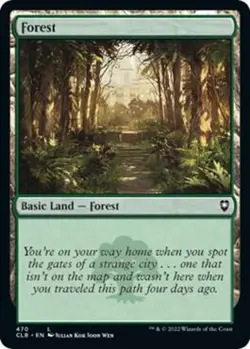Forest 470 - FOIL - NM - Battle for Baldur's Gate - Image 1