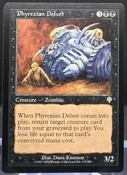 Phyrexian Delver #115 Invasion Regular Rare - Image 1