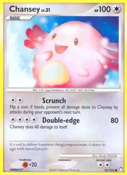Pokemon Chansey (76/129) Mysterious Treasures LP - Image 1