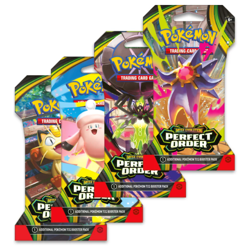 Pokemon TCG Mega Evolution Perfect Order Sleeved Blister Packs LOT OF 4 New - Image 1