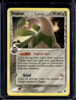 2006 Pokemon EX Dragon Frontiers Tropius #23/101 - Image 1