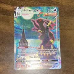 Pokemon Umbreon VMAX 215/203 Full Art Holo Ultra Rare Evolving Skies Card - Image 3