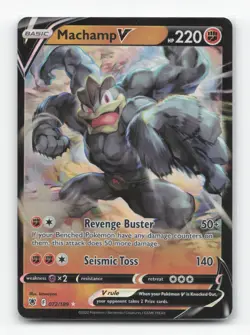 Pokemon TCG - Machamp V 072/189 Near Mint Holo V Rare Astral Radiance - Image 1