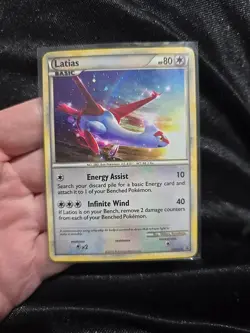 Latias HGSS10 Cosmos Black Star Promo Holo Pokemon Triple SwirlU - Image 1