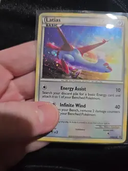 Latias HGSS10 Cosmos Black Star Promo Holo Pokemon Triple SwirlU - Image 2