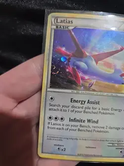 Latias HGSS10 Cosmos Black Star Promo Holo Pokemon Triple SwirlU - Image 3