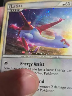 Latias HGSS10 Cosmos Black Star Promo Holo Pokemon Triple SwirlU - Image 4