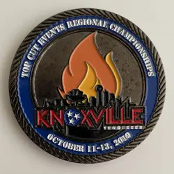 Pokemon TCG Knoxville Regionals 2019 Burn/Poison Metal Coin Marker - Image 1