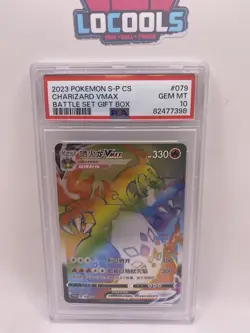 Pokemon 2023 S-P CS Charizard VMAX Battle Set Gift Box #079 PSA GEM MINT 10 - Image 1