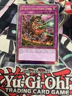 Destructive Daruma Karma Cannon Quarter Century Secret Rare RA04-EN103 Yugioh - Image 1