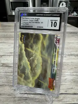 1999 Topps Pokemon the Movie #41 The Future Looks Bright CGC Gem 10 1st Edition - Image 2