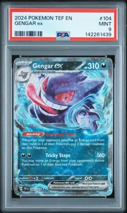 Gengar ex 104/162 PSA 9 Mint Holo Temporal Forces Pokemon Card 🔥🔥 - Image 1