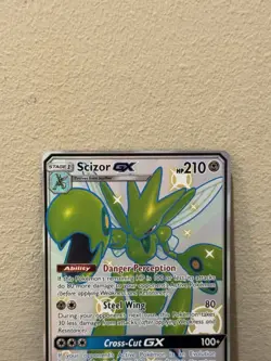 Pokemon TCG Scizor GX SV72/SV94 SM Hidden Fates Shiny Vault Full Art Shiny MINT - Image 2