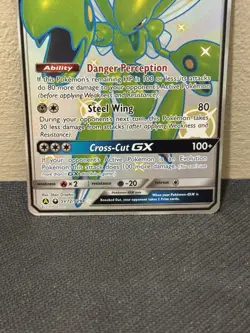 Pokemon TCG Scizor GX SV72/SV94 SM Hidden Fates Shiny Vault Full Art Shiny MINT - Image 3