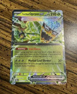 Pokemon Teal Mask Ogerpon ex 012/131 Prismatic Evolutions - Image 1