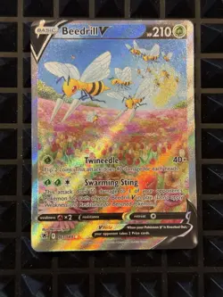 Pokemon Beedrill V 161/189 Astral Radiance Alternate Art Holo Rare NM - Image 1