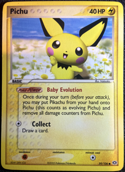 Pichu 59/106 Emerald Pokemon English Non Holo 2005 - Image 1