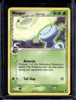 2006 Pokemon EX Dragon Frontiers Wooper #71/101 - Image 1