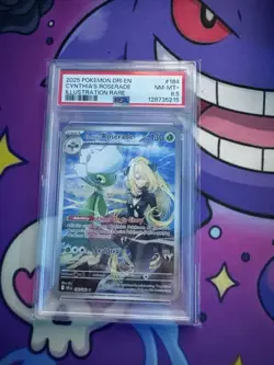 2025 Pokemon DRI EN Cynthia's Roserade 184/182 Illustration Rare PSA 9 - Image 1