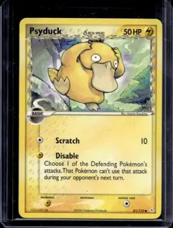 2006 Pokemon EX Holon Phantoms Psyduck Delta Species #81/110 - Image 1