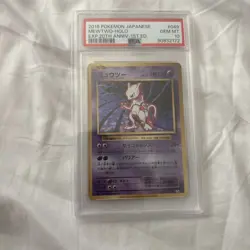 2016 Mewtwo Holo Pokemon Japanese Expansion PSA 10, 20th Anniversary 1st Edition - Image 1