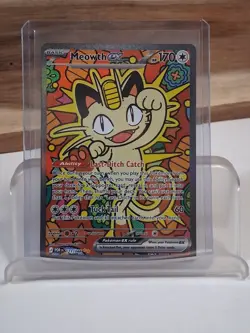 Pokemon Mega Evolution Perfect Order Meowth Ex Special Illustration Rare 121/088 - Image 1