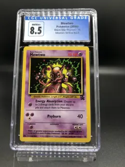 2000 Pokemon Black Star Promo Mewtwo 14 CGC 8.5 PSA BGS - Image 1