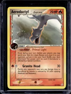 2006 Pokemon EX Holon Phantoms Aerodactyl Delta Species #35/110 - Image 1