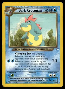 Dark Croconaw #32 - Pokemon Neo Destiny - LP - Image 1