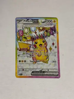 Pokemon TCG Pikachu EX 219/191 Surging Sparks SSP Special Illustration Rare NM M - Image 2