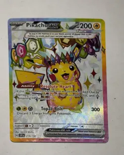 Pokemon TCG Pikachu EX 219/191 Surging Sparks SSP Special Illustration Rare NM M - Image 4