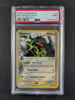 2005 Pokemon RAYQUAZA #13/113 EX Delta Species Unlimited Holo Rare PSA 9 - Image 1