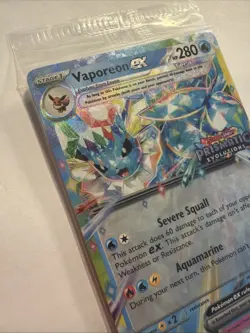 Pokemon TCG Vaporeon EX 023/131 Holo Prismatic Evolutions Stamped Promo Sealed - Image 2