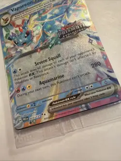 Pokemon TCG Vaporeon EX 023/131 Holo Prismatic Evolutions Stamped Promo Sealed - Image 3