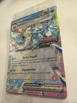 Pokemon TCG Vaporeon EX 023/131 Holo Prismatic Evolutions Stamped Promo Sealed - Image 4