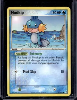 2006 Pokemon EX Crystal Guardians Mudkip #57/100 - Image 1