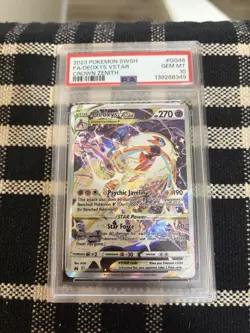 2023 POKEMON SWORD & SHIELD CROWN ZENITH #GG46 FULL ART/DEOXYS VSTAR PSA 10 - Image 1