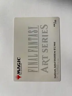 Sephiroth, Fabled SOLDIER Art Card (Gold-Stamped Signature) Final Fantasy MTG - Image 2