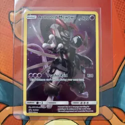 Pokemon TCG 2019 Armored Mewtwo SM228 Black Star Promo Card Near Mint Condition - Image 1