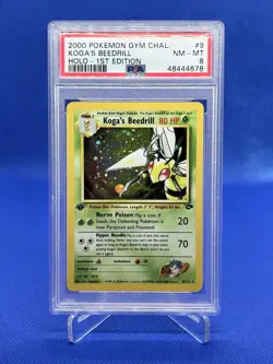 Pokemon TCG Koga's Beedrill Gym Challenge 9/132 1st Edition Holo 80 HP 70 Attack - Image 1