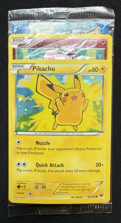 Pokemon TCG - Pikachu - 42/146 (2014 Movie Promo) & Jigglypuff 87/146 - Sealed - - Image 1