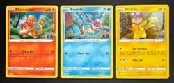 Pokemon TCG - Pokemon Go Promos- Charmander SWSH232, Squirtle SWSH23, Pikachu NM - Image 1