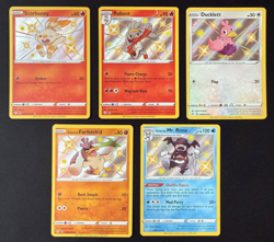 Pokemon TCG - Shiny Lot - Scorbunny, Raboot, Ducklett, Etc. - NM - - Image 1