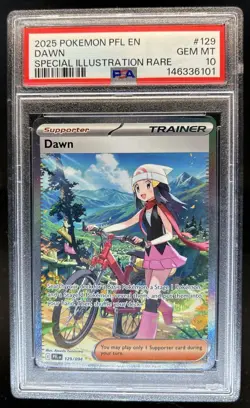 2025 Pokemon Phantasmal Flames Dawn Special Illustration Rare #129/094 PSA 10 - Image 1