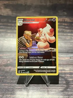 Pokemon TCG Alcremie TG08/TG30 Swsh09: Brilliant Stars Trainer Gallery Holo - Image 1
