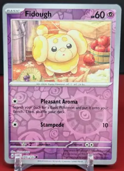 Pokemon Fidough #066/142 English Stellar Crown Reverse Holo - Image 1