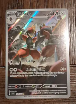 Bisharp BLK EN 143/086 Holo Illustration Rare Sv: Black Bolt Pokemon TCG NM - Image 1