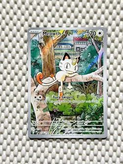 Meowth 106/094 Full Art Holo Pokemon Me02: Phantasmal Flames English NM #52 - Image 1